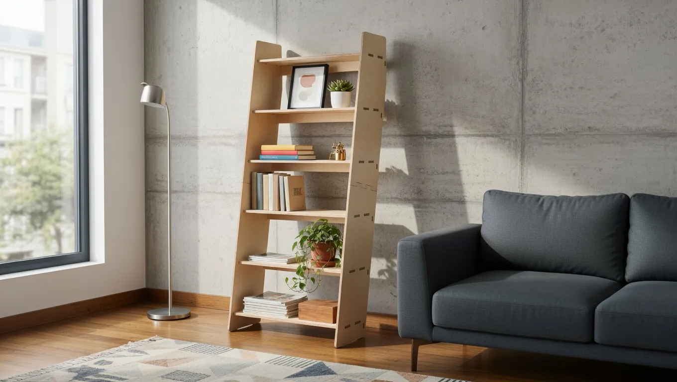Leaning Bookshelf