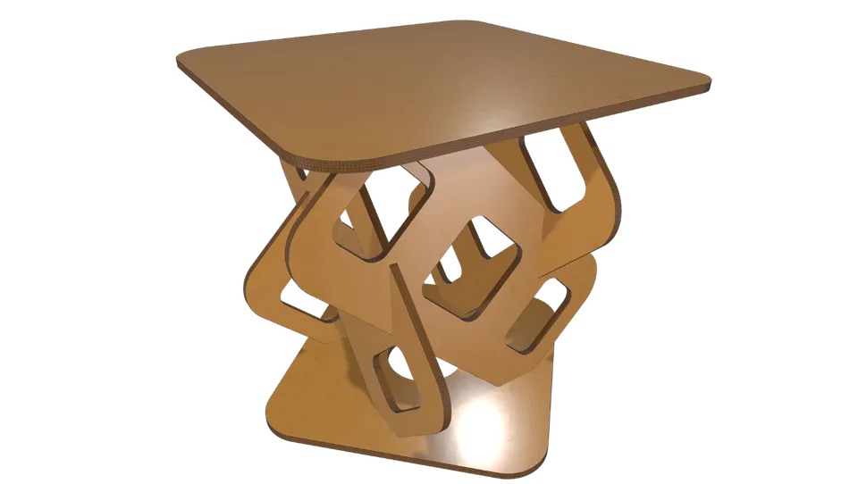 Geometric End Table