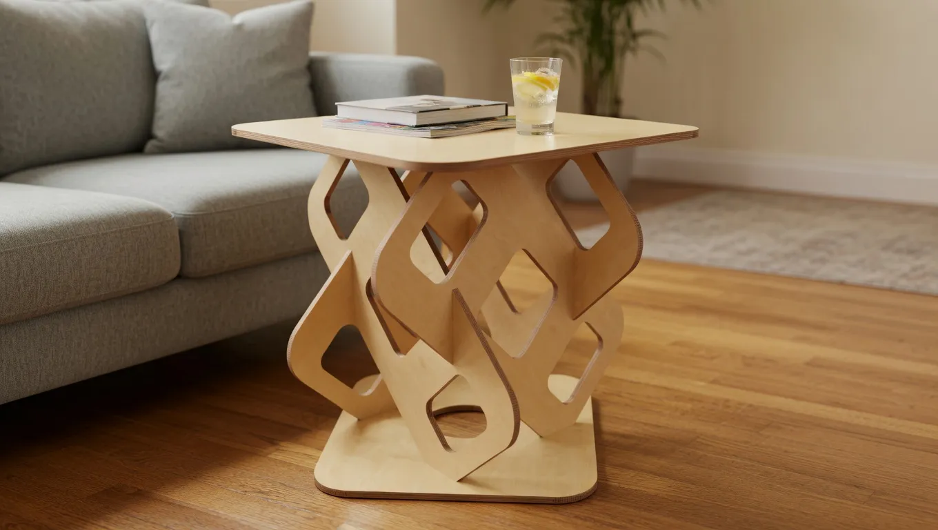 Geometric End Table