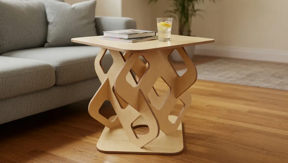 Geometric End Table