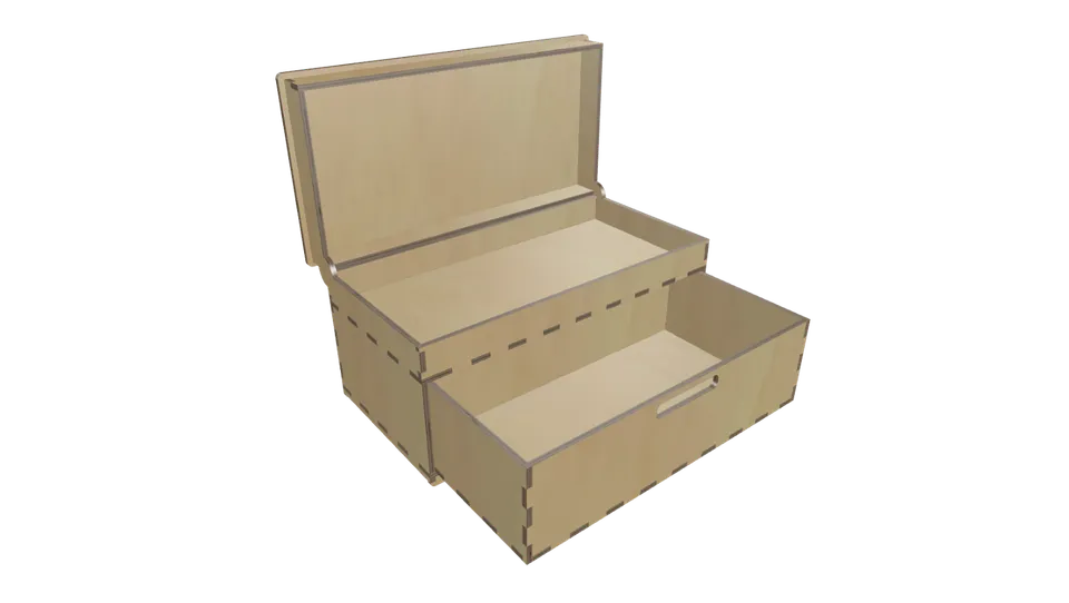 Integrated Hinge Box with Drawer