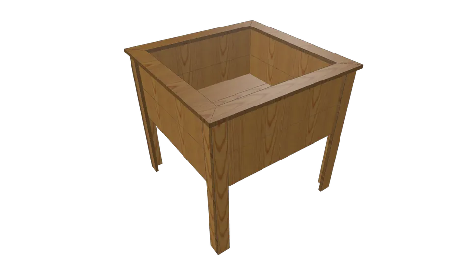 2x2 Cedar Picket Planter Box