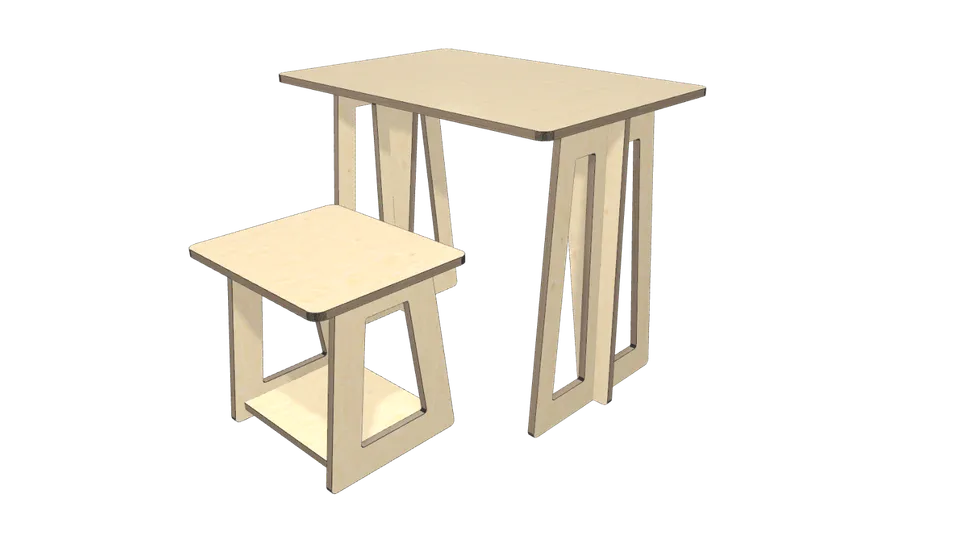 Modern Desk and Chair