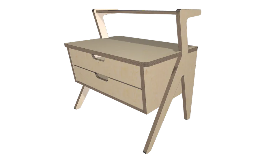 Sculpted Nightstand