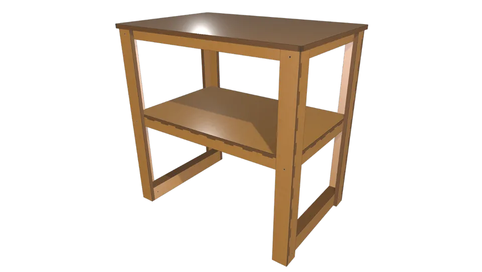 Rolling Kitchen Cart CNC Version