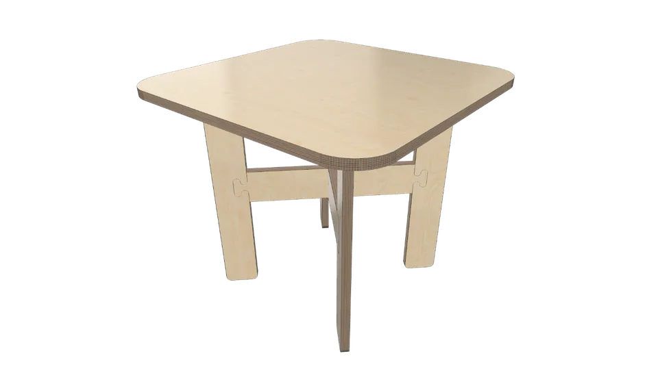 Half-Lap & Slotted End Table