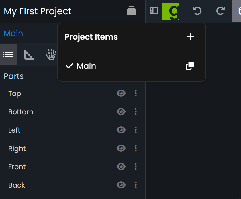 Project Menu